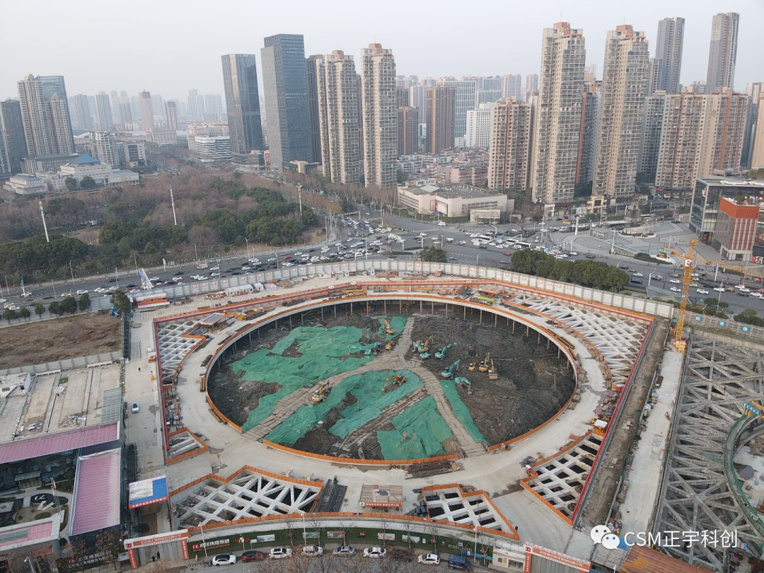 2023完美開端！上海金泰SMC工法鉆機助力武漢廣電全媒體中心項目